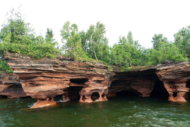 Red sandstone arches, Apostle Islands, Bayfield, Wisconsin