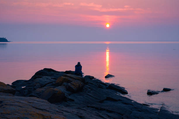 istock Sun rises over Lake Superior, Minnesota 2197697205