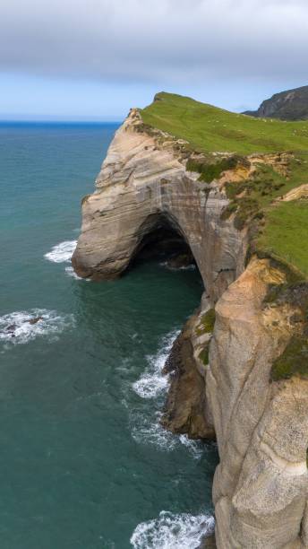 istock Scenic coastal cliff with ocean waves. 2197702767