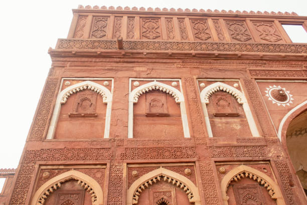 The Agra Fort is a historical fort in the city of Agra, and also known as Agra's Red Fort. Mughal emperor Humayun was crowned at this fort. Shoot on Infrared Black and White Colour Agra India