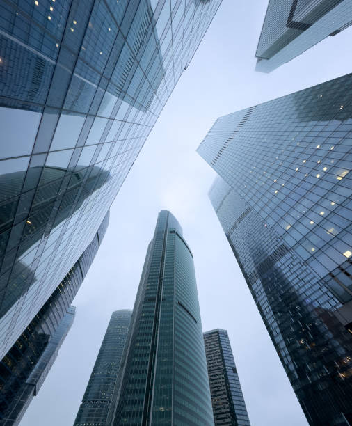 istock A city skyline with tall buildings and a cloudy sky 2197715484