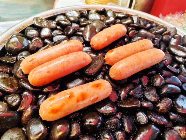 Roast Sausage with Volcanic Stone
