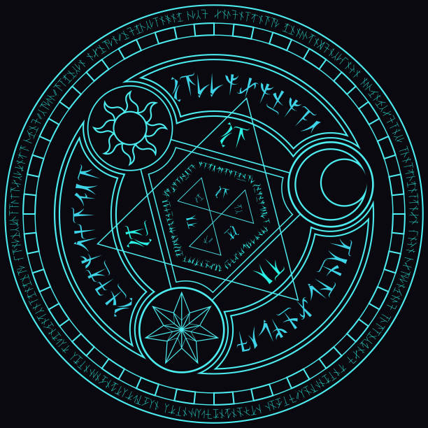 950+ Magic Circle Stock Illustrations, Royalty-Free Vector