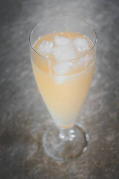 istock Glass of ice tea with ginger and lemon 2197717947