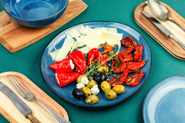istock Tasty antipasto mix. 2197723803