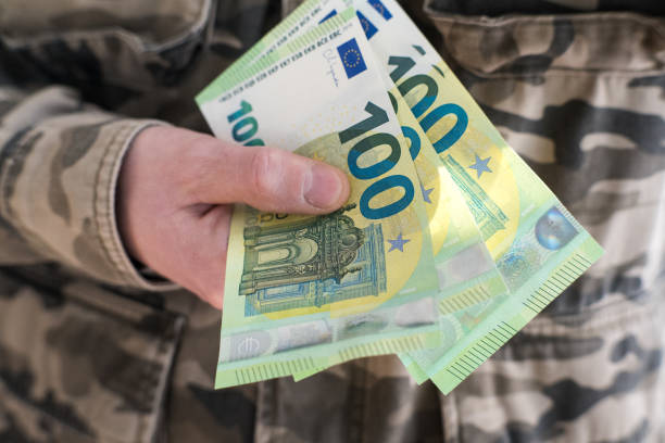 istock Development of the army, money for armaments. 2197724670