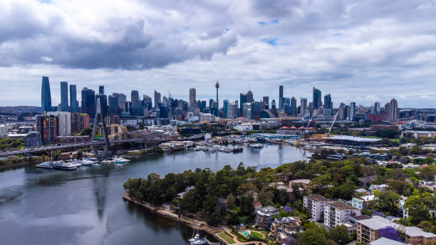 istock Sydney Australia Cityscape on a cloudy day 2197730812