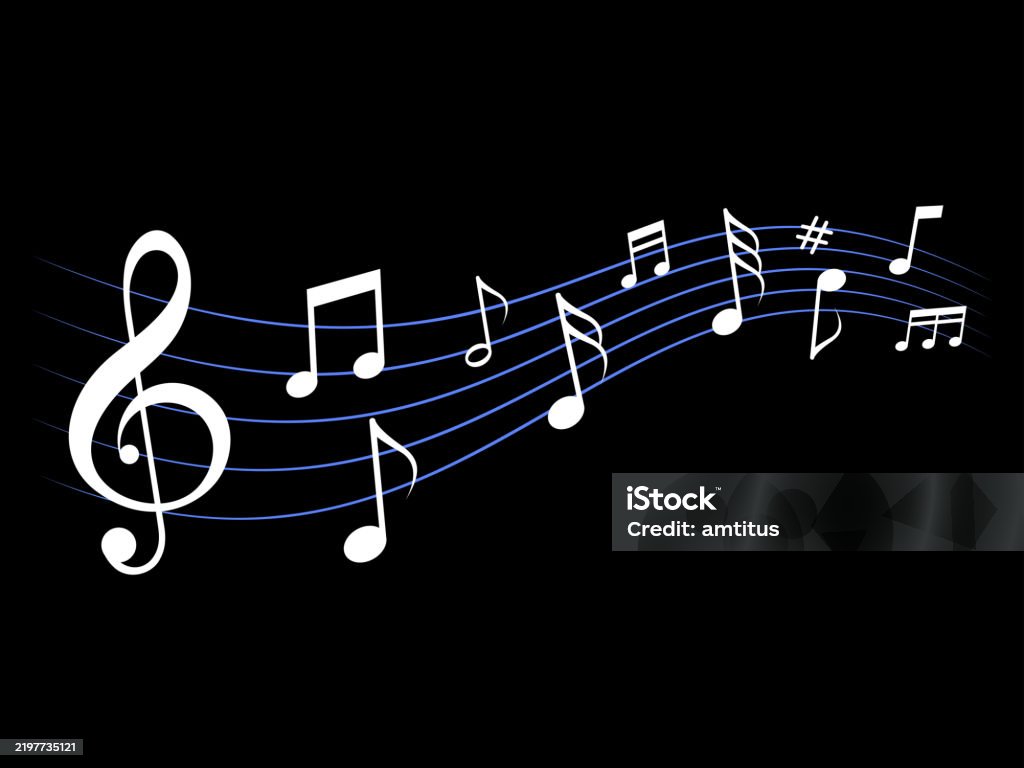 Music Notes Stock Illustration - Download Image Now - Abstract, Art ...