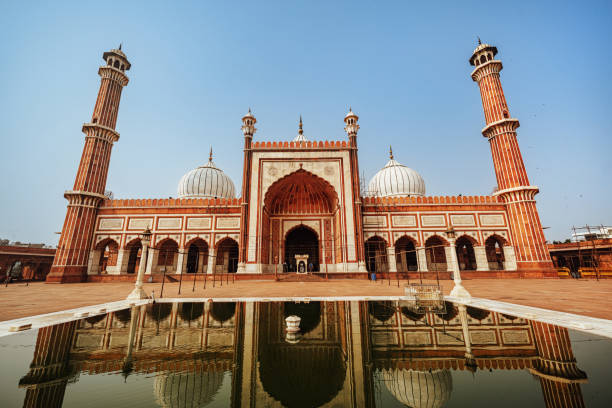 istock Jama Masjid Mosque in Old Delhi with Reflection Pool 2197736195