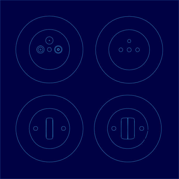 4 Point Socket Shape 50+ Power Station Control Room Stock Illustrations, Royalty-Free Vector ...