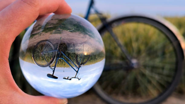 istock agricultural fields seen through the lens ball 2197750247
