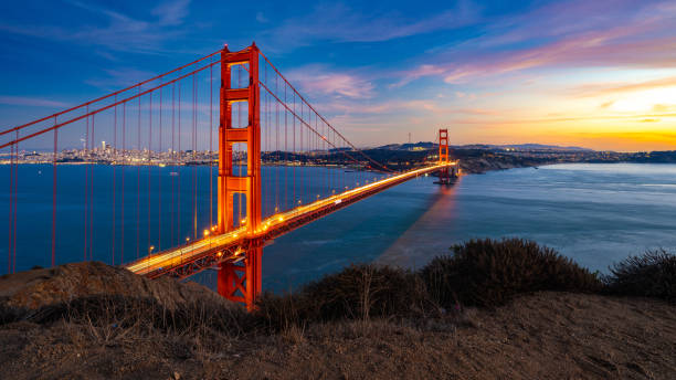 istock Golden Gate Bridge San Francisco Sunset View 2197750771