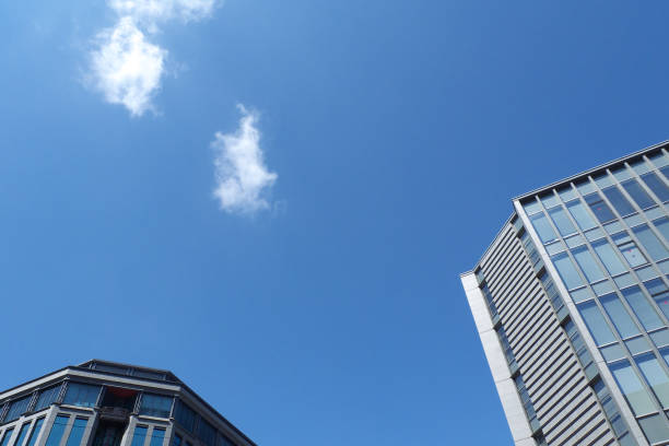 Building and blue sky in Japan