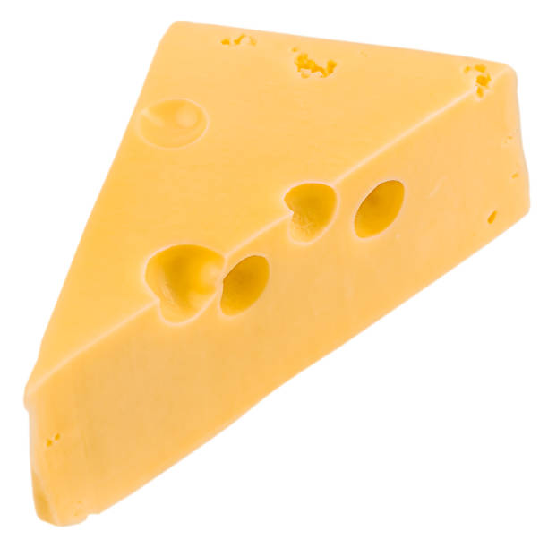 istock Delicious piece of cheese, isolated on white background 2197756991
