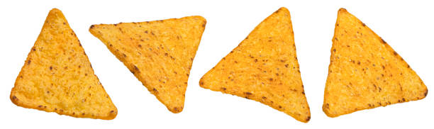 istock Nachos isolated on white background with clipping path, collection 2197760446
