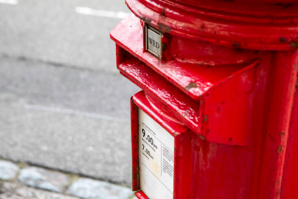 istock Close-up of a red postbox 2197764051