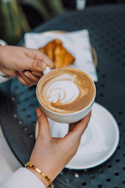 istock A Break with Chocolate Sauce Croissants and Coffee 2197766026