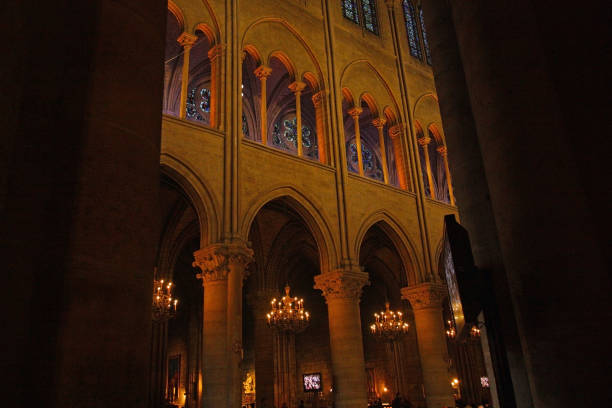 istock Illuminated notre dame cathedral interior creating spiritual ambiance 2197768769