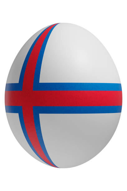 Norwegian Flag Icon - White Background - 3D Rendering