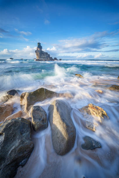 istock Sunrise at Buyutan Beach Pacitan East Java Indonesia 2197772486
