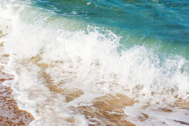 istock sea foam on the sandy beach 2197789122