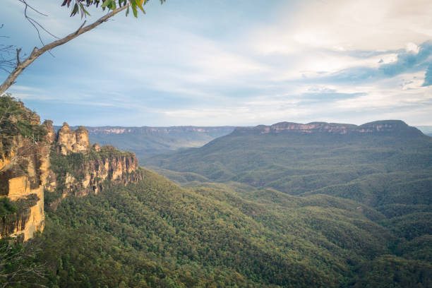 istock Three Sisters Rock Formation in Blue Mountains Scenic Landscape 2197791456