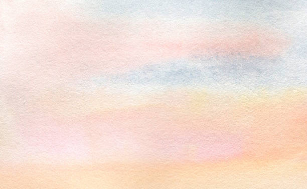 Hand-drawn watercolor texture background, gradient from yellow to pink colors.
