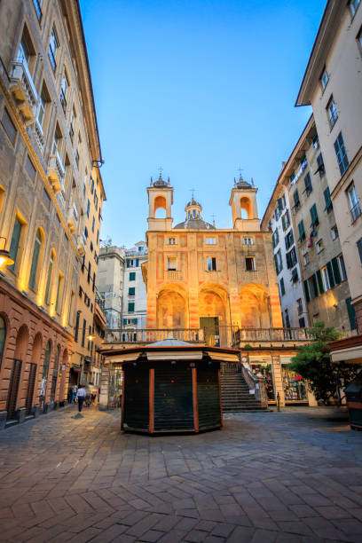 istock Genova by night, Italian city 2197794209