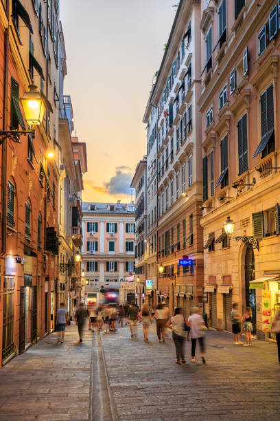 istock Genova by night, Italian city 2197794230