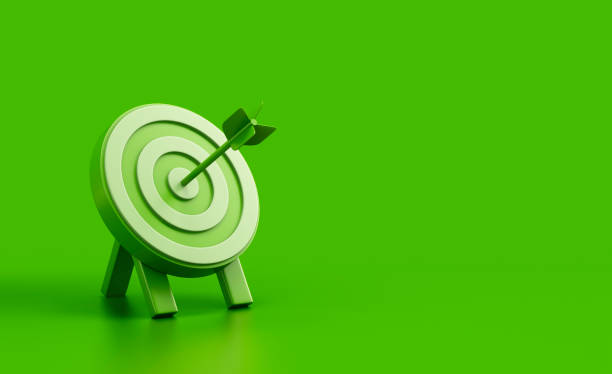 istock Green Target with Arrow Hitting the Bullseye 2197800134