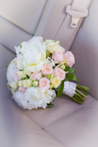 istock Bridal bouquet in pastel shades 2197803431