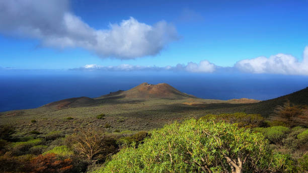 istock Volcanic Landscape with Ocean View and Greenery 2197804082