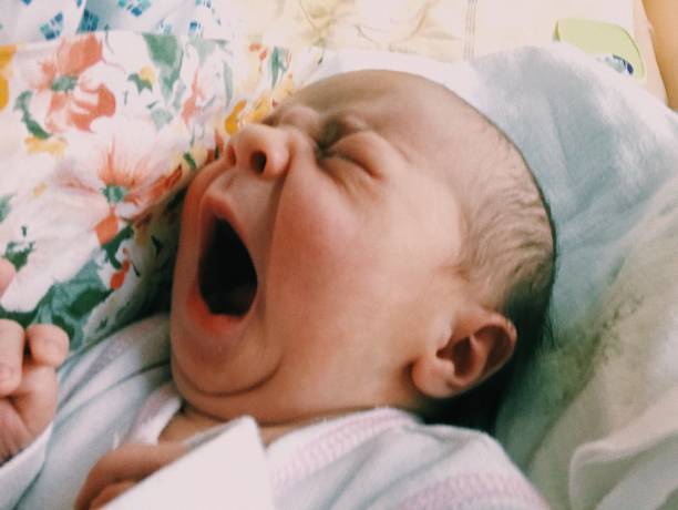 istock Babies. Newborn baby captured on smartphone. Child first days. 2197808041