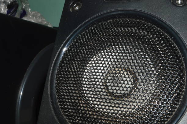 istock Close up shot of an audio speaker 2197811407