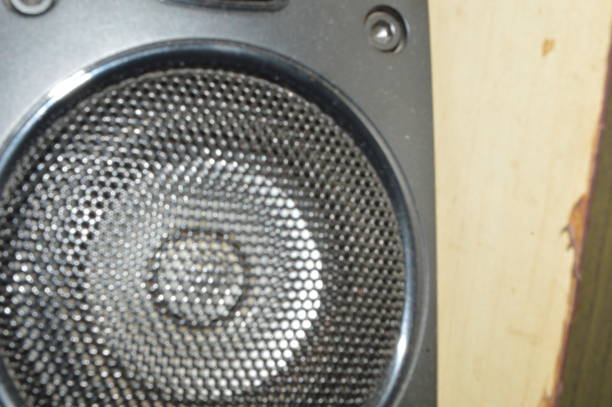 istock Close up shot of an audio speaker 2197811438