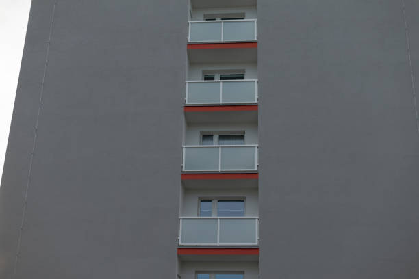 istock An exceptionally tall building that features numerous balconies and windows 2197817283
