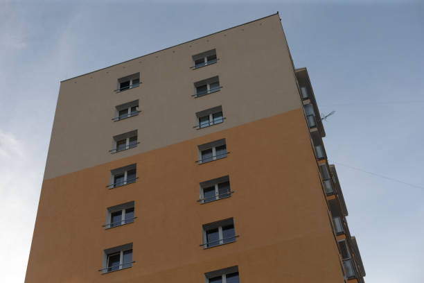 istock A tall structure stands prominently against a bright blue sky in the background 2197817581