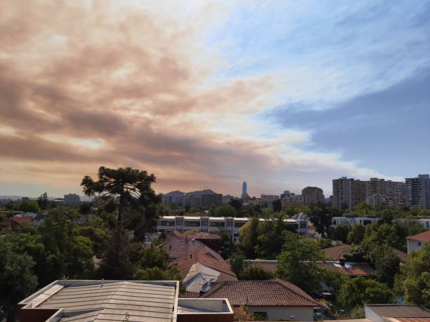 istock Santiago City under Smoky Sky 2197818444