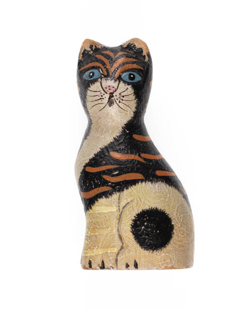 istock wooden cat figurine isolated on white background 2197820333