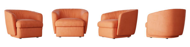 istock Armchair set isolated on transparent background. 3D render. 2197822932