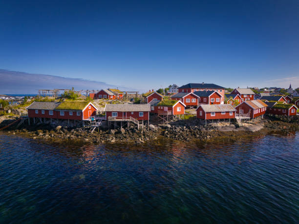 Reine Lofoten Norway Aerial view
