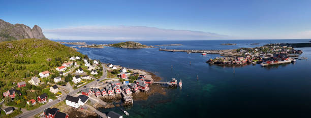 istock Reine Lofoten Norway Aerial view 2197834143