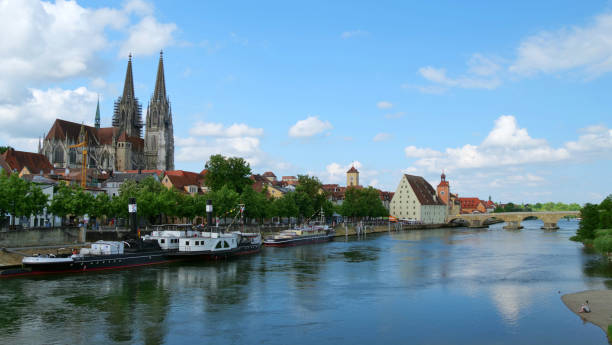 istock Regensburg, Germany: The cathedral and stony bridge 2197835965