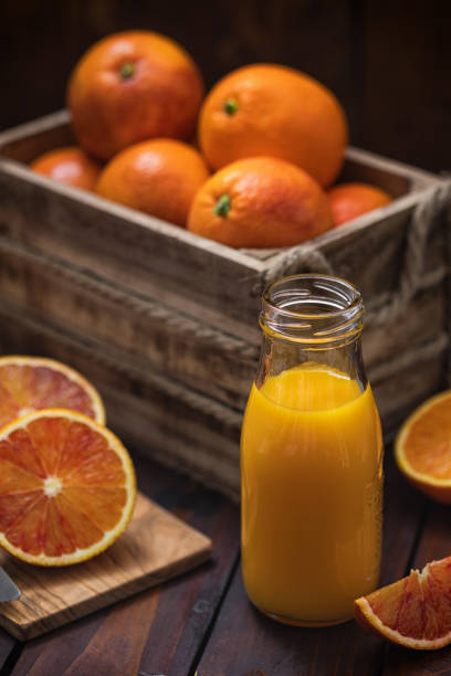 istock Freshly squeezed juice of blood oranges 2197836555