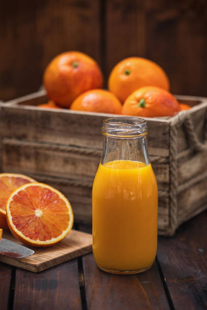istock Freshly squeezed juice of blood oranges 2197836575