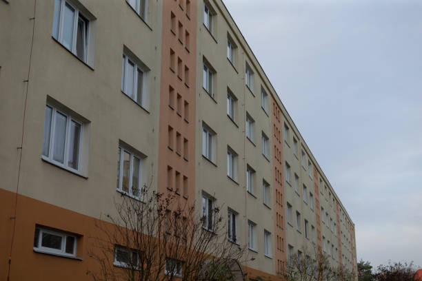 istock A large apartment building with many windows on a cloudy day 2197839413