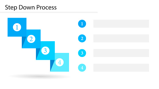 Machine Step Down Examples Step Down Process Slide Template Stock Illustration - Download Image ...