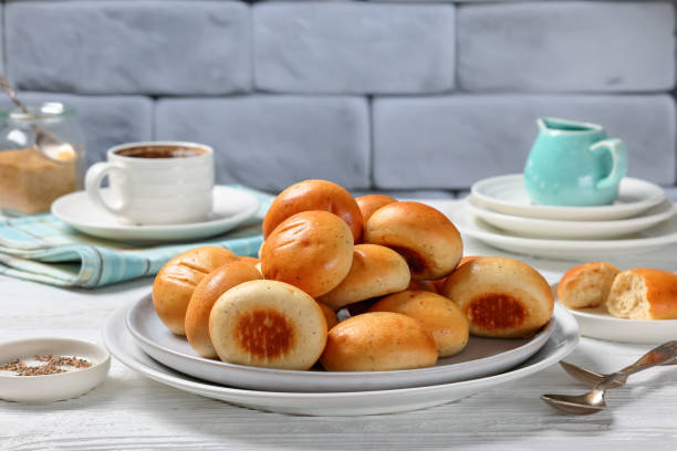 istock Sweet cardamom spiced buns, pulla, on a plate 2197856805