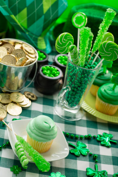 istock St. Patricks Day party with green cupcakes and candy 2197859092