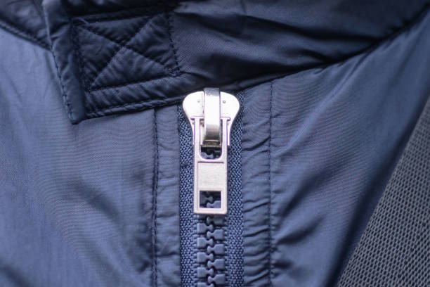 Partial close-up of down jacket